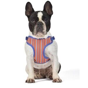 The Dodo Striped Dog Easy Step In Harness Soft Breathable Mesh Small New D-Ring